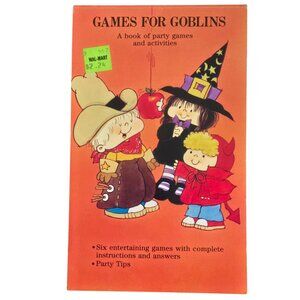 Vintage Halloween Games For Goblins Party Activity Book By American Greetings
